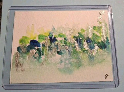 Watercolour metallics aceo - watercolour,