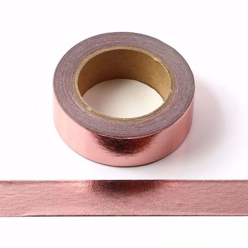 Rose gold foil washi tape - 2x,