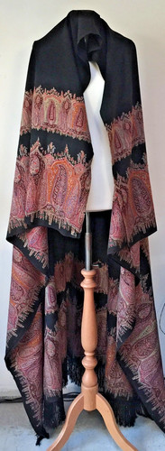 Antique 1850s paisley printed - antique,