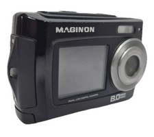 Maginon 8MP Digital Camera Wateproof With Selfie Screen Black With Case Used