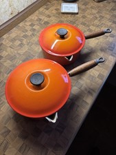 Vintage Volcanic Orange Set of