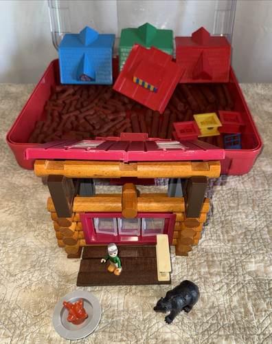 Lincoln logs large mixed lot - lincoln,