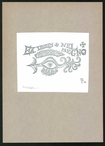 Exlibris nel segno flower - exlibris,
