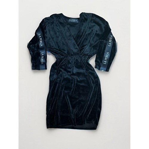 Perla black velvet dress - perla,