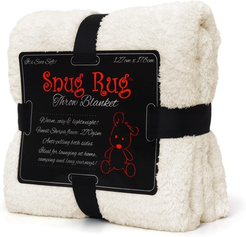 Snug rug cream blanket sherpa - blanket,