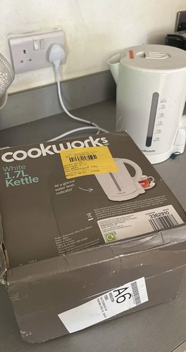 Cookworks white cordless - white, 1.7l