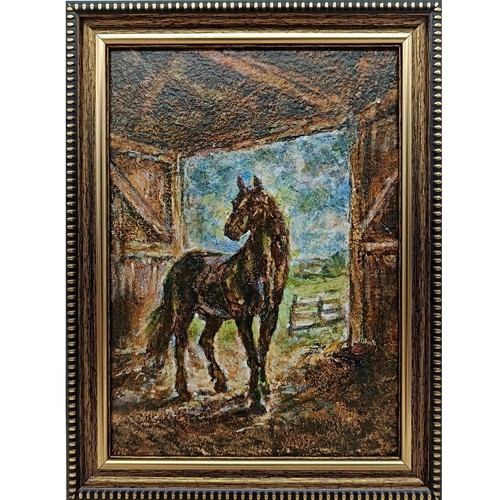 Horse original oil painting - original,