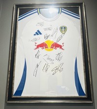 Leeds United 2024/2025 Squad Signed Home Framed Shirt EFL CHAMPIONS