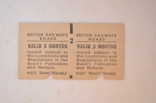 Railway ticket brb churston - ticket,