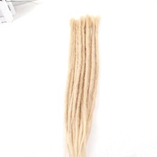100% Human Hair Dreadlock Extension 20" Handmade Hair Dreads Braids Hippie Locs