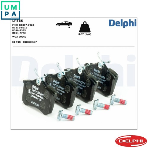Brake pad set disc - brake, lp565