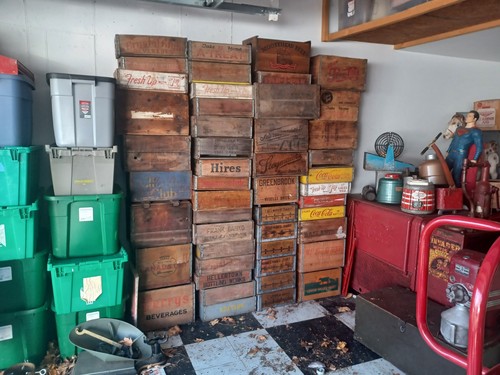 Collectible wooden crates - wooden,