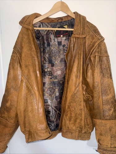 Vintage sardar leather - leather, jacket