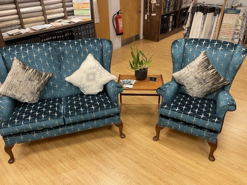 Matching blue velvet two piece - matching,