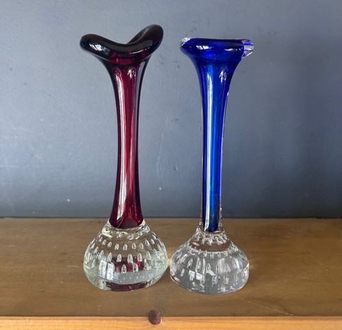 Aseda glasbruk red blue - &,