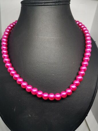 New elegant faux pearl choker - new,