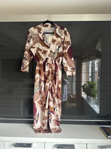 Multicolored silky dress - , brand