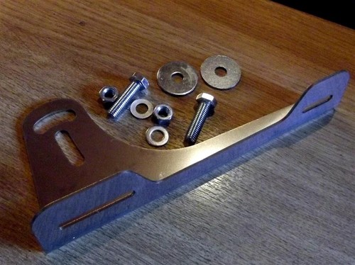 Front number plate - , offset