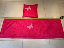 Bed Throw And Cushion For Single Bed Butterfly Bright Pink (listing 1 of 2)