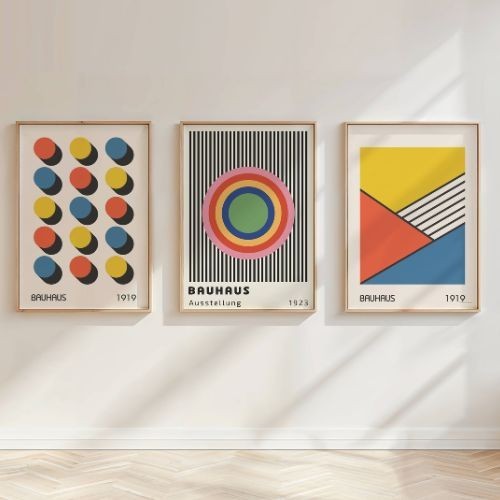 Set bauhaus prints a5 a4 - of,