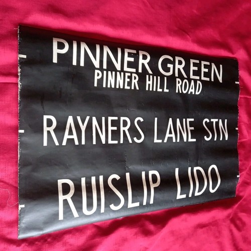 Vintage bus destination blind - vintage,