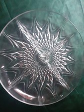 Vintage 9.75" Clear Glass Sweet Dish