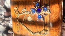 Vintage blue maltese - maltese, cross