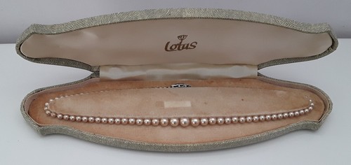 Vintage lotus pearl necklace - pearl,