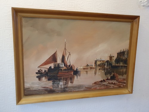 Large terry burke oil - burke, painting