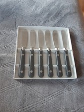 PACK OF 6 IKEA BUTTER  SPREADERS BLACK HANDLES
