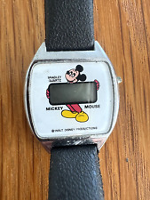 Bradley Quartz Mickey Mouse Digital Watch. Vintage