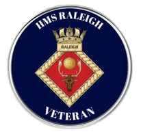 HMS Raleigh Veteran Royal Navy RN Military Lapel Pin Badge 25mm