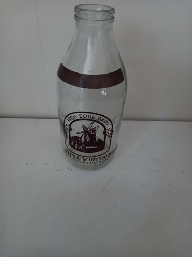 Milk bottle advertising high - milk,