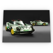 Lancia Stratos Alitalia Poster