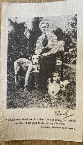 Nurse edith cavell wwi woven - nurse,