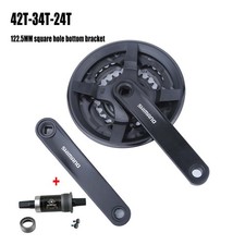 Shimano Tourney FC-TY301 Bike Crankset 42T Bicycle Chainwheel 6/7/8 Speed Crank