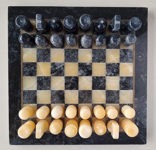 25cm marble chess set - marble,