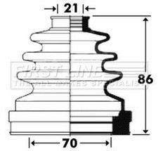 Drive Shaft Bellow Kit Fits