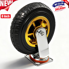 8 Inch Heavy Duty Casters Wheels Swivel Industrial Casters Rubber Wheels Tires