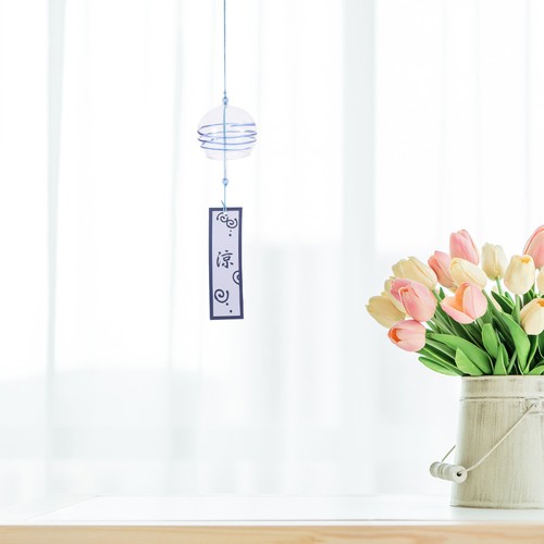 Glass wind chime - wind,