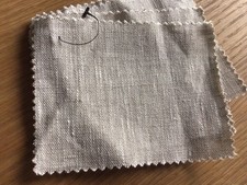 Loom & Last x 6 Pieces Linen Fabric Patchwork Crafts 5” x 4” Each One UNUSED