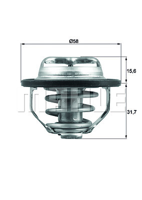 Thermostat coolant mahle tx - thermostat,,