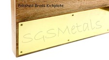 £ Door KICK PLATES 5 Finishes & 17 Sizes available & includes Fixing SCREWS