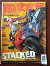 PERFORMANCE BIKES Magazine - OCT 2000 - CAGIVA RAPTOR - MONSTER - ZRX1100 - R1