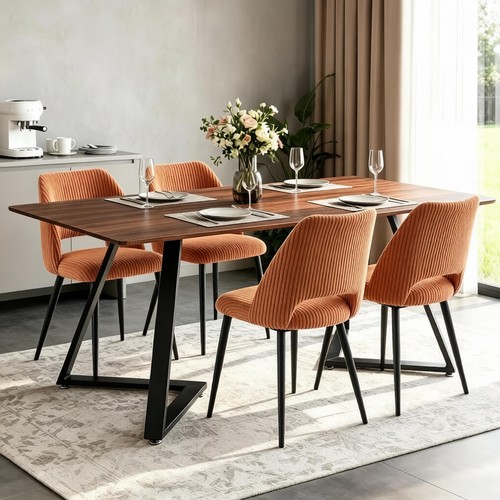 Set velvet dining - of,