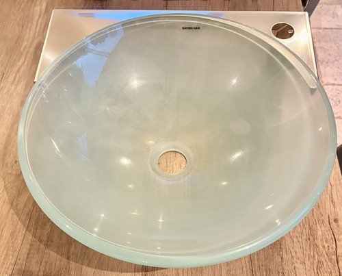 Tempered glass bathroom sink - tempered,