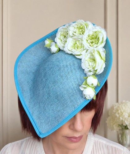 Sky blue fascinator hat pale - sky,