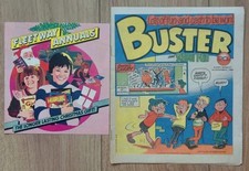 BUSTER COMIC WITH GIFT FLEETWAY ANNUALS CHRISTMAS FLYER 1st DECEMBER 1984