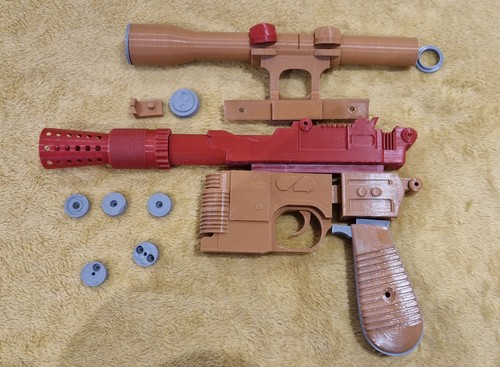 Printed han solo blaster - printed,