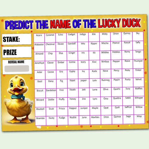 Lucky duck fundraising scratch - lucky,